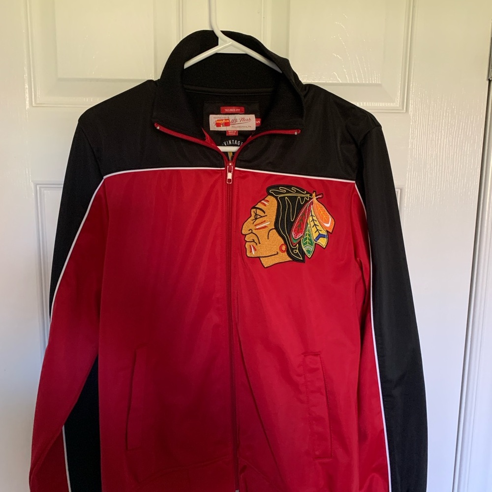 Chicago Blackhawks	 Mitchell & Ness Zipper NHL Sweater